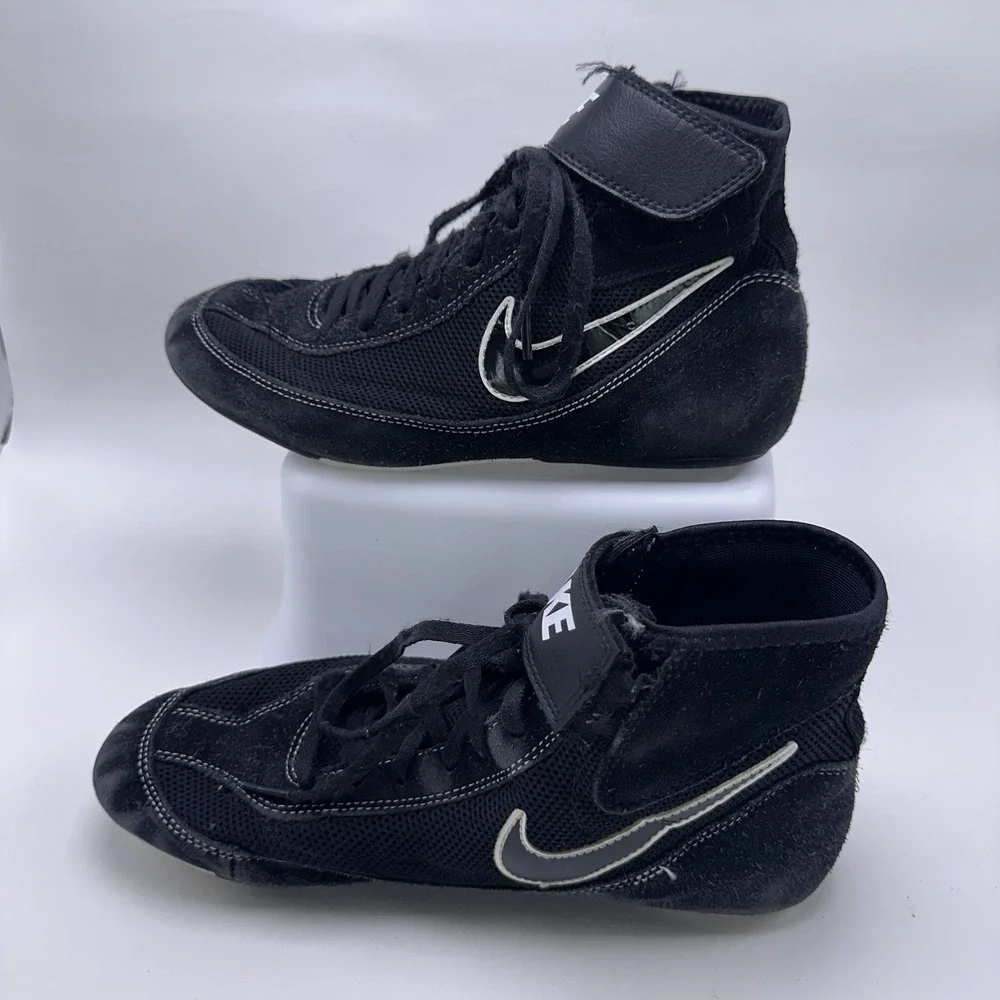 Nike Speed Sweep VII 366683-001 Mens Size 7.5 Black White Wrestling‎ Shoes